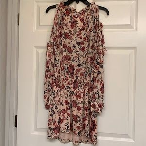 Parker Silk Cold Shoulder dress- Size M